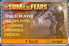 Sum of All Fears screenshot 3 for GameBoy Advance